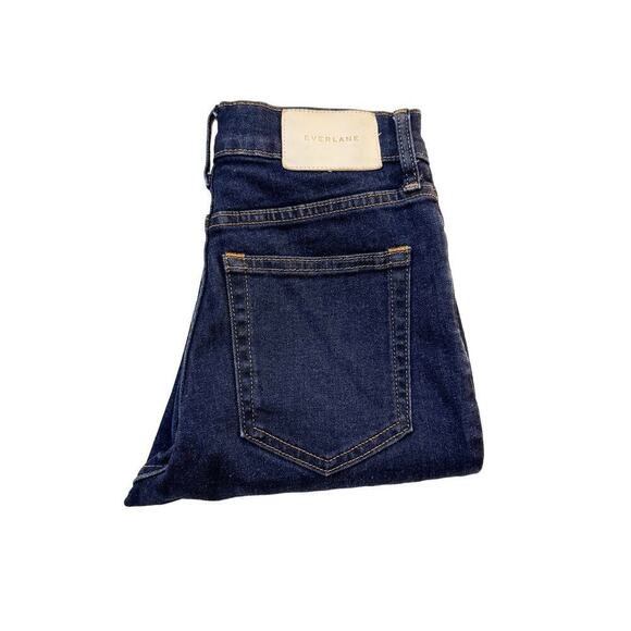 Everlane High Rise Dark Wash Skinny Denim Jeans Size 23 Ankle - Picture 1 of 8